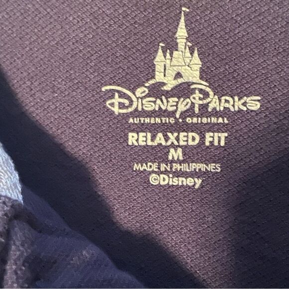 Disney Parks Authentic Original Navy Polo Medium Relaxed Fit embroidered Mickey - Picture 4 of 13